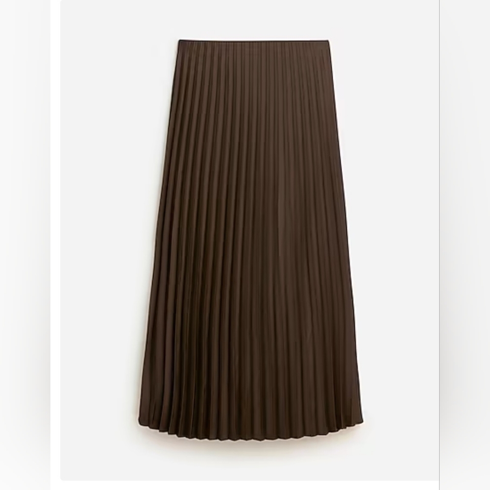 J Crew Gwyneth Pleated Midi Skirt
